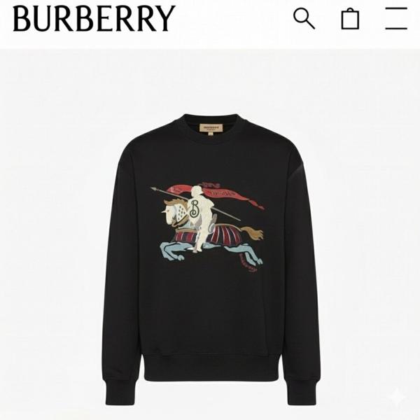 버** 사슬로고 기모맨투맨