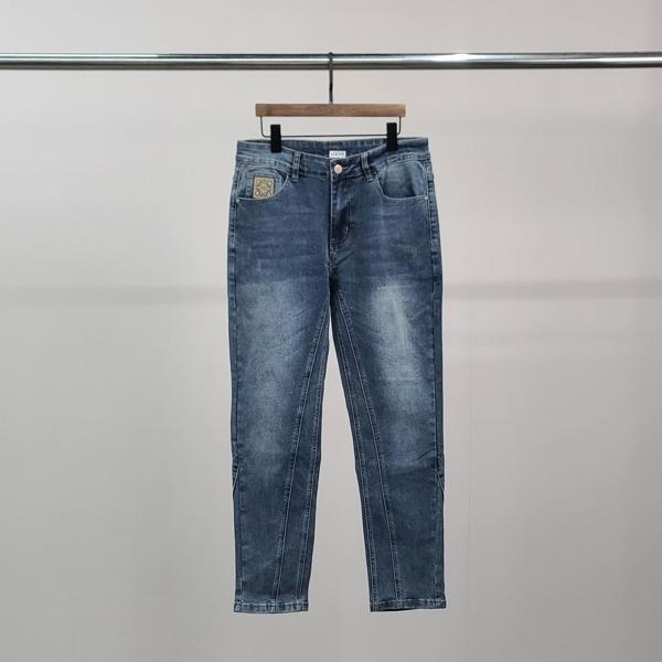 로** 아나그램 절개 워싱 청바지