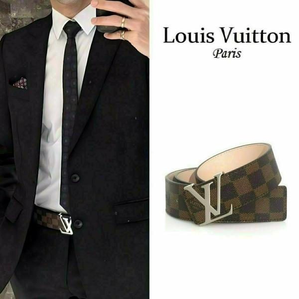 루* 다미에실버장식 벨트