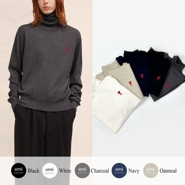 아* 드 꾀흐 엠브로이더리 터틀넥 니트