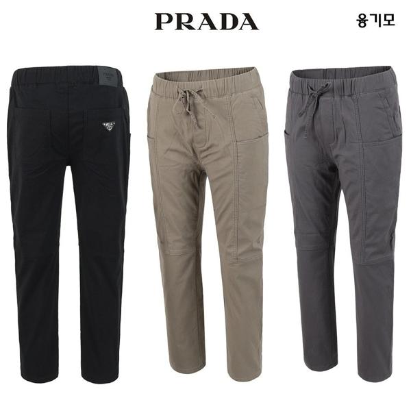 프** 융본딩 바이오워싱 스판 밴드 배기핏 팬츠