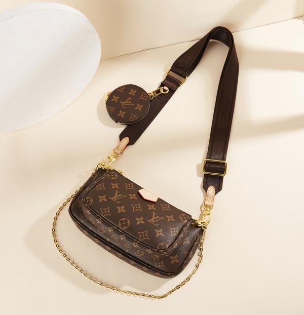 루* 고급 멀티포쉐트 악세수아 브라운