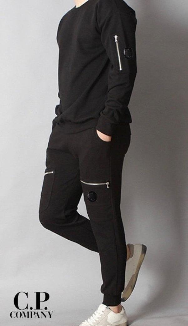 C* 컴퍼니 기모 항공 지퍼 조거트레이닝세트