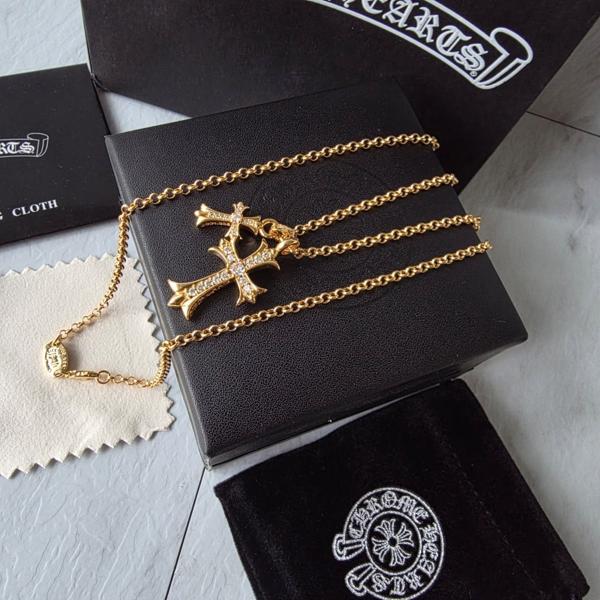 크* 더블 크로스 목걸이