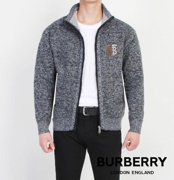 버** BT자수 니트 집업