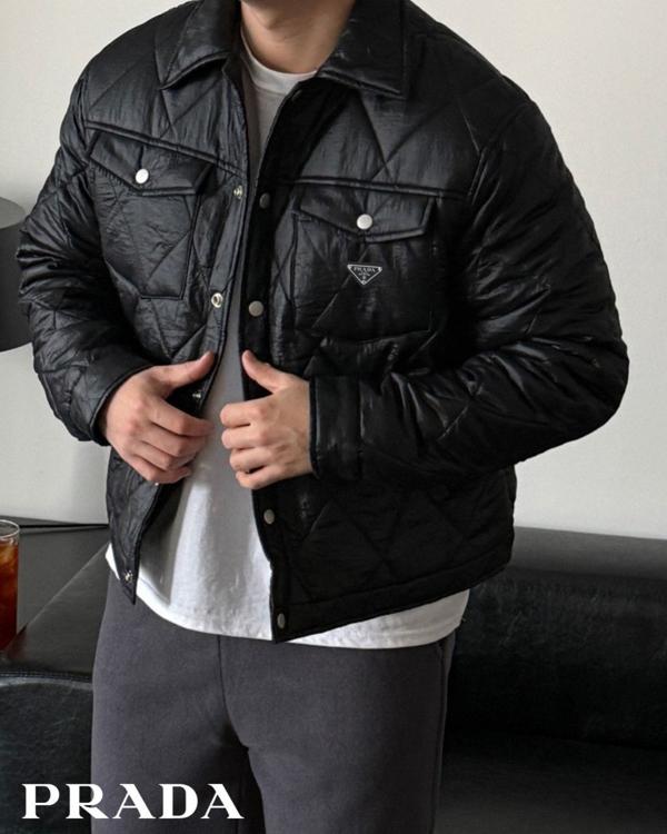 프** 퀄팅 트러커 패딩