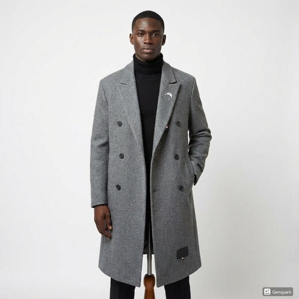 톰* 럭셔리 라인 삼선 시그니쳐 마인드 더블 코트