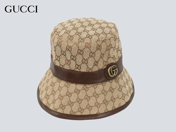 구* 브라운띠로고 버킷햇 벙거지모자