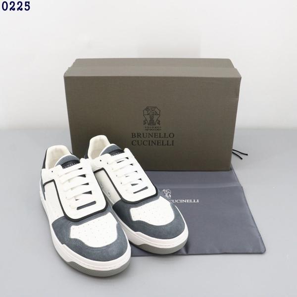 브*** 쿠치넬리 카프스킨 스웨이드 배스킷 스니커즈