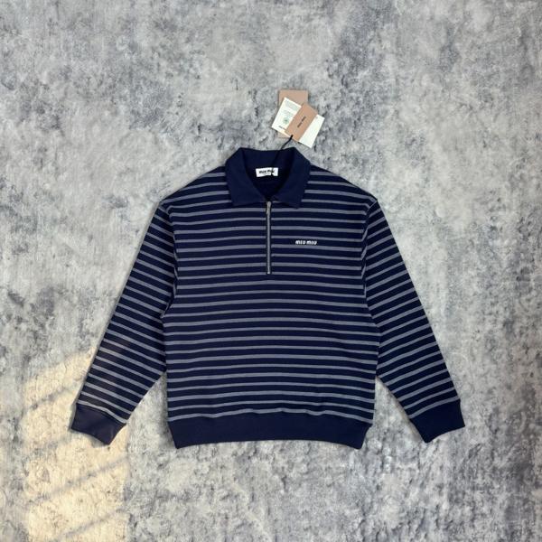 미*** 25 스트라이프 지퍼 폴로 셔츠  수입 프리미엄