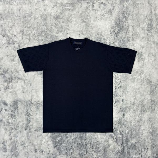 루* 25 모노그램 톤온톤 니트 반팔티셔츠  수입  프리미엄