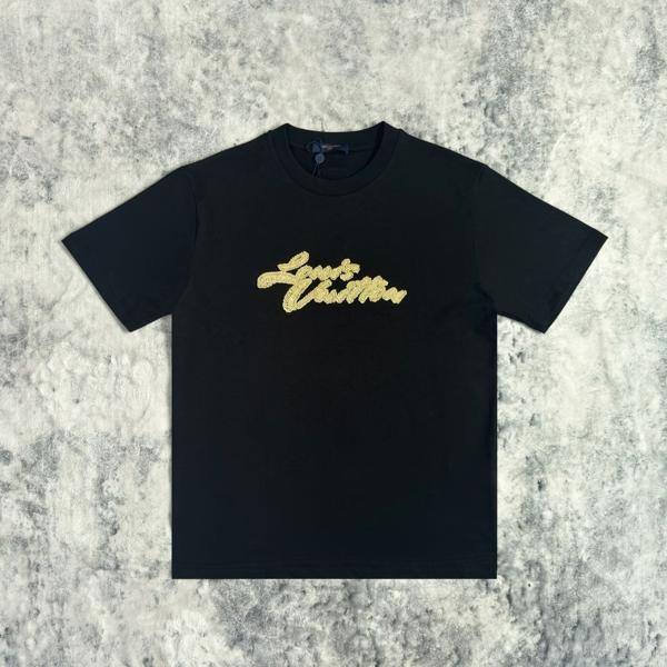 루* 25 엠브로이더드 라피아 로고 반팔티셔츠  수입