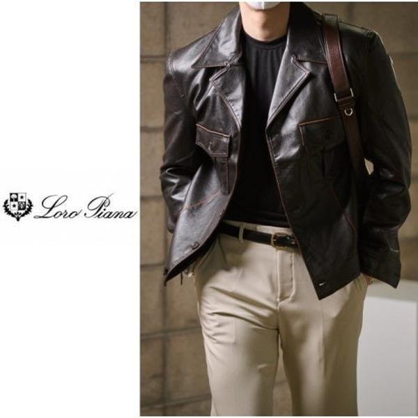 로* 피아나 수제작 가죽자켓