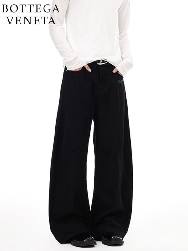 보** 다잉 패널 와이드팬츠