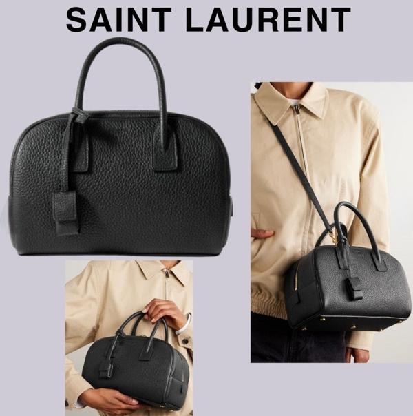 생** 그레인 가죽 소재 SAC DE JOUR 보스턴 백 스몰 블랙 풀박스