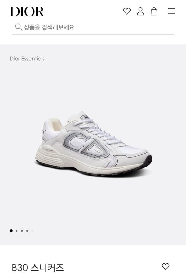 디* B30 화이트 스니커즈