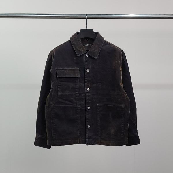 발**** 로고자수 빈티지 데님 자켓