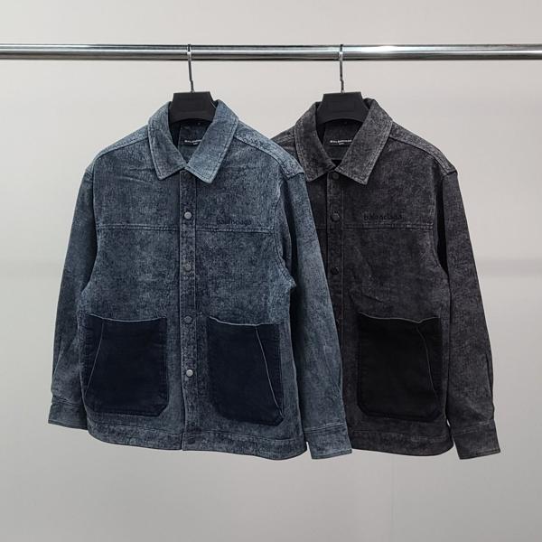 발**** 로고자수 빅포켓 데님 자켓