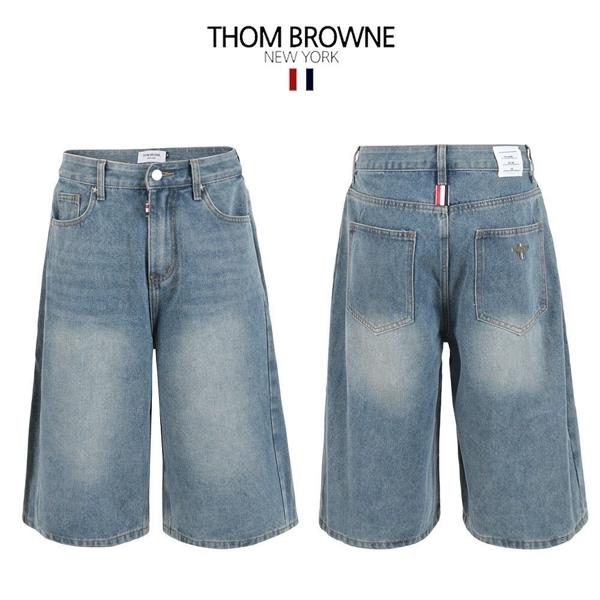 톰* 중청 8부 사이드핀턱 버뮤다 팬츠