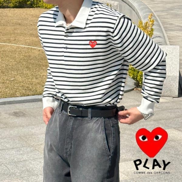 꼼* 캐시미어 스트라이프 카라 니트