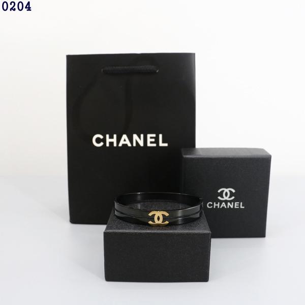 샤* CC로고 블랙 팔찌