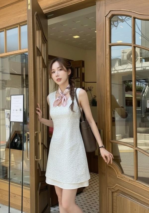 에*** 플라워홀스 핑크 스카프