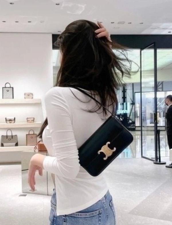 셀** 트리오페 샤이니 숄더백