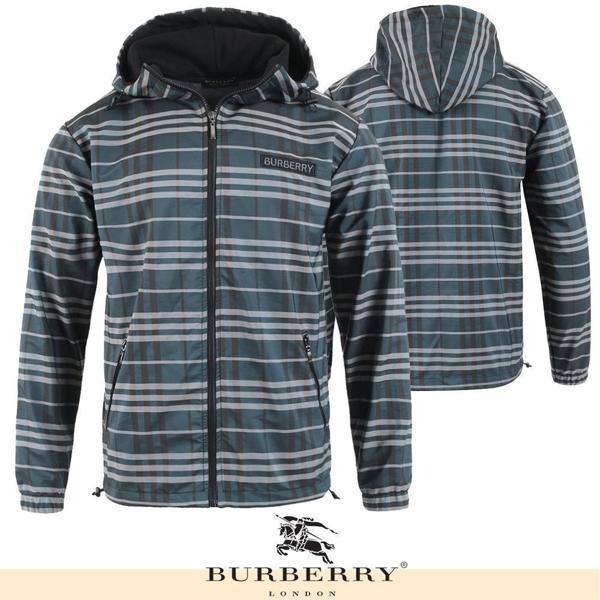 버** 체크 바람막이