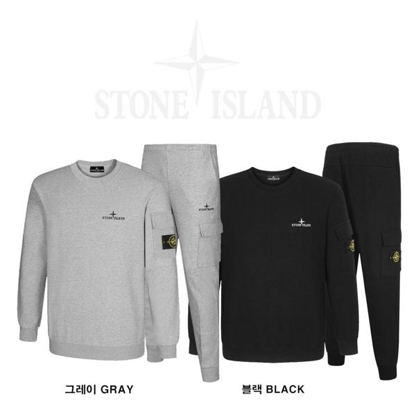 스* 자수 로고 맨투맨 조거 팬츠 세트