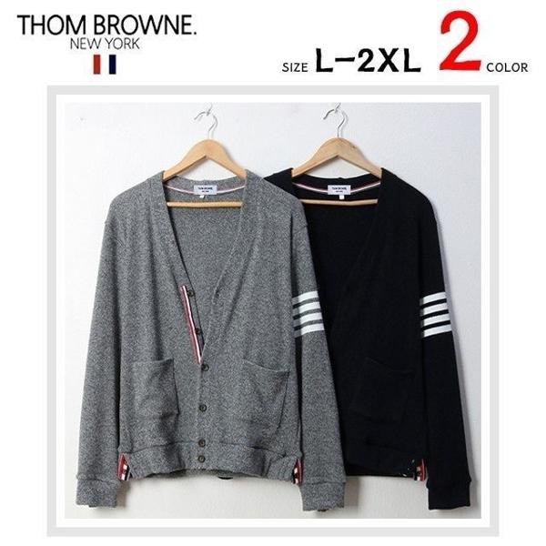 톰* 사선 완장 니트 가디건