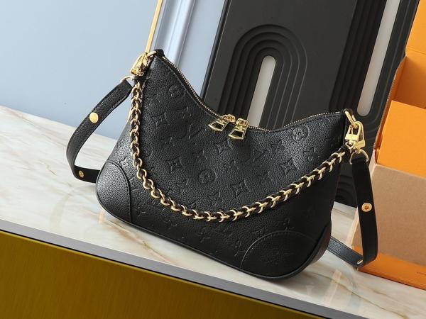 루* 불로뉴 내추럴 호보 크로스백 ( 앙프렝뜨 블랙 )