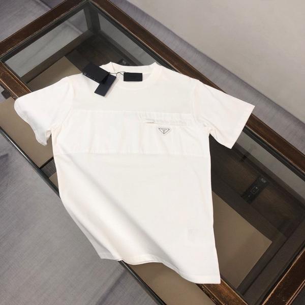 프** 삼각로고 라운드 티셔츠