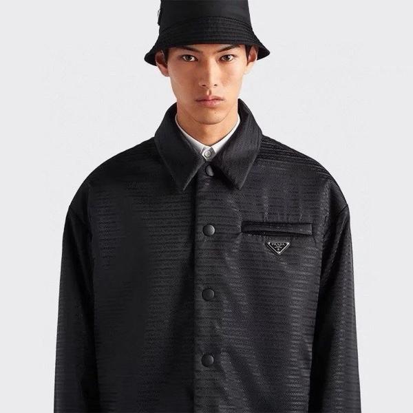 프** 리나일론 플레이트 패딩 셔츠 자켓  수입