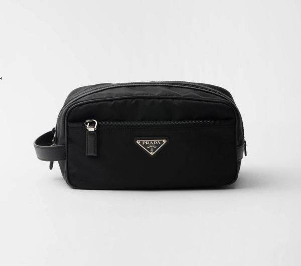 프** 리나일론 및 사피아노 가죽 여행용 파우치 풀박스