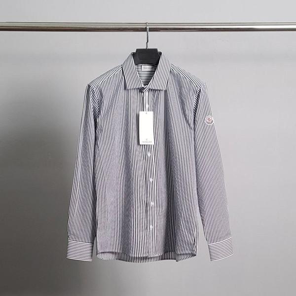 로고와펜 스트라이프셔츠