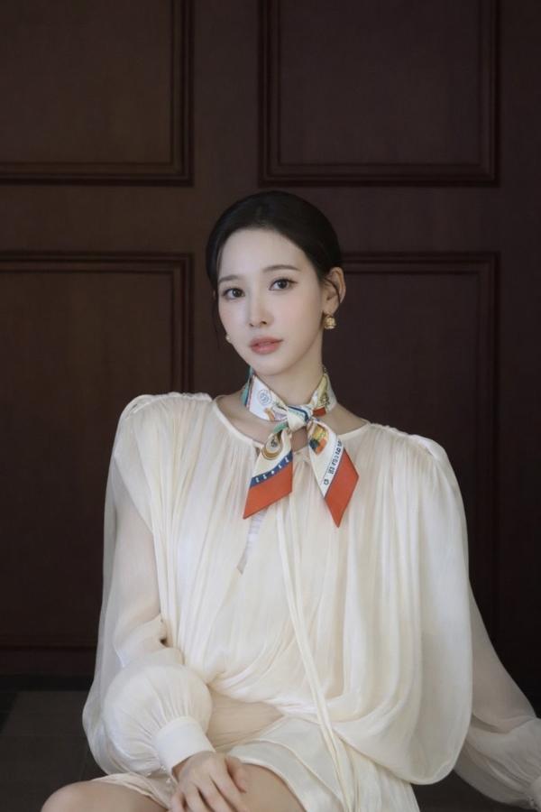 에*** 오랑쥬 트윌리 실크 방도