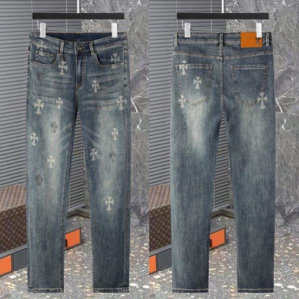 크* 멀티로고 워싱스판 데님진수입최고급