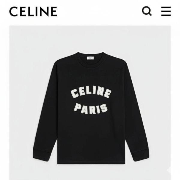 셀** 파리스 로고 긴팔 티셔츠