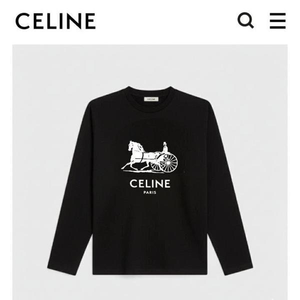 셀** 마차로고 긴팔 티셔츠