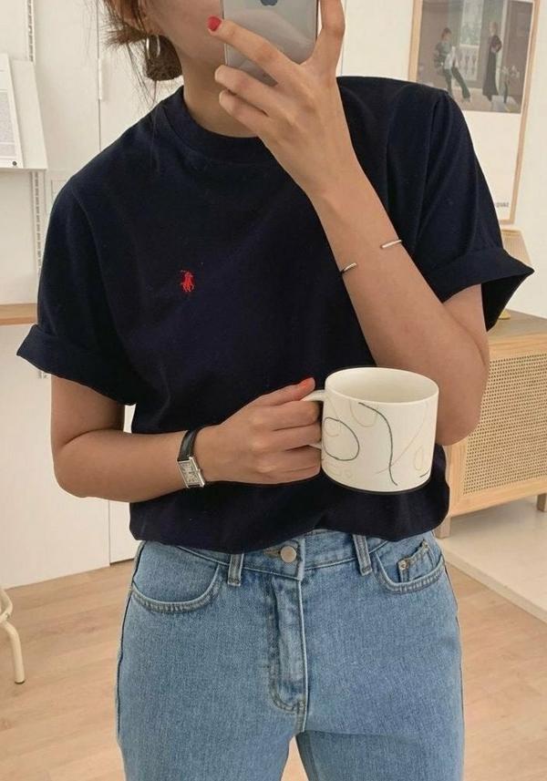 폴* 말자수 반팔티