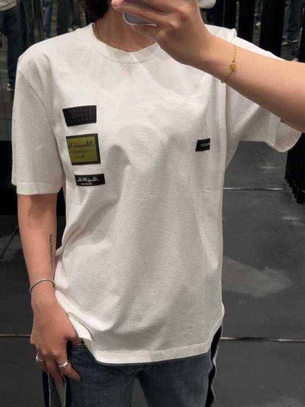 메* 마르지엘라 라벨 패치 티셔츠