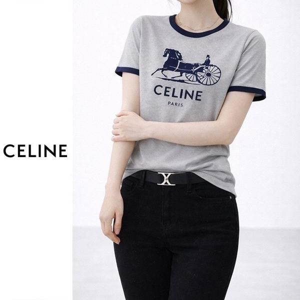 셀** 배색 마차 반팔티셔츠(면20수)