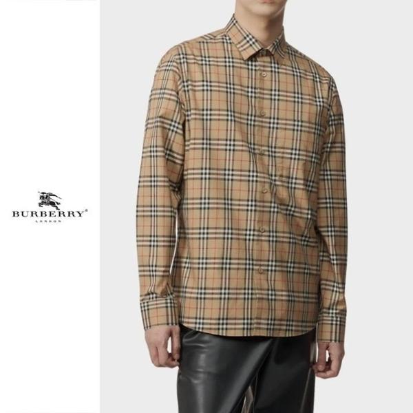 버** 타탄 체크 남방