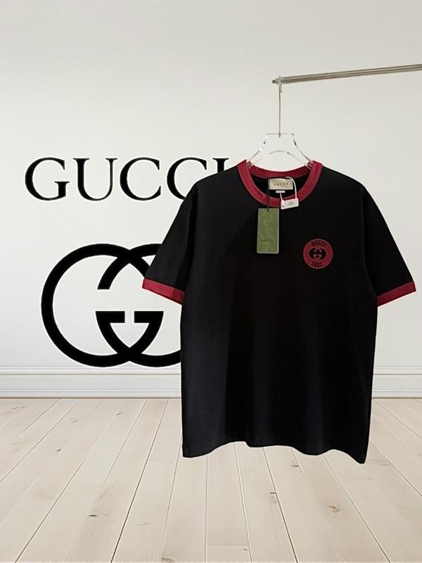 구* 배색 자수티셔츠