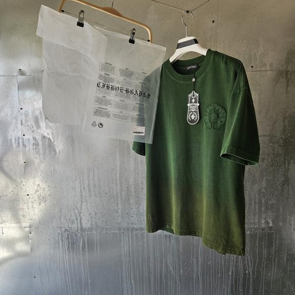 크* 피그먼트 워싱 홀스슈 티셔츠