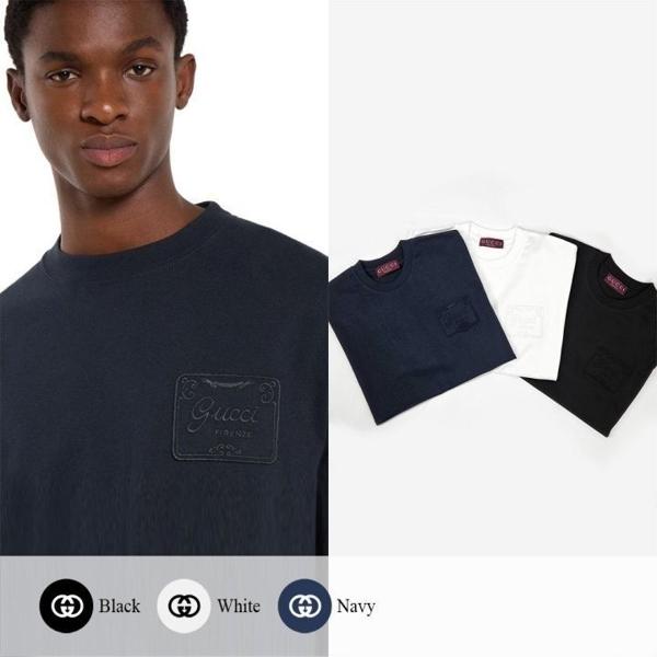 구* Firenze 자수 코튼 티셔츠