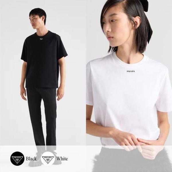 프** 넥 로고 반팔 티셔츠