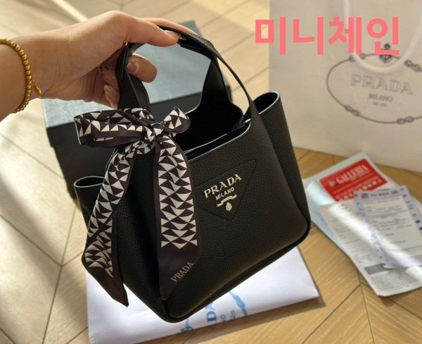 프** 미니 체인 가죽 토트백 ❤️풀박스❤️
