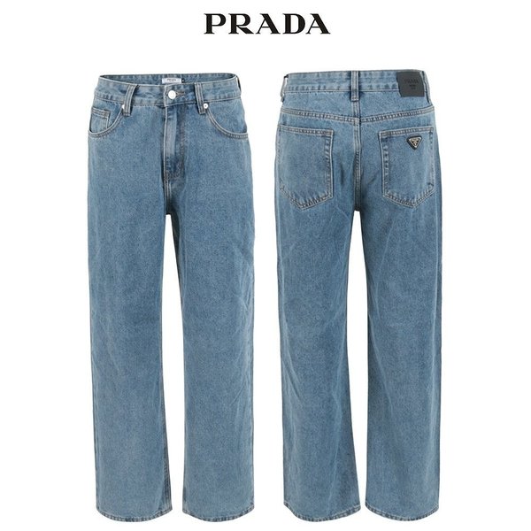 프** 중청 와이드 데님 팬츠