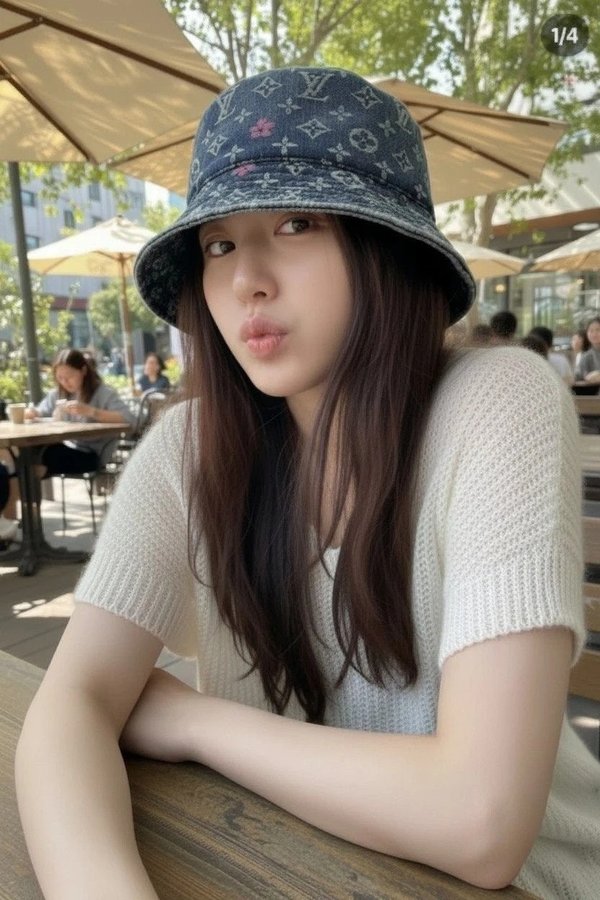 루* 멀티 모노그램 자가드 워싱 버킷햇 ✔수입